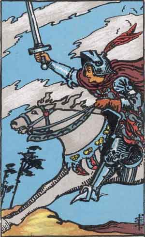 Ritter der Schwerter Deutung Tageskarte
