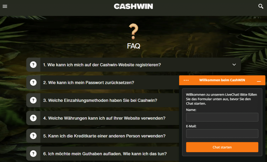 Casino mit Startguthaben Kundenservice